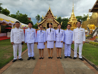 พิธีเจริญพระพุทธมนต์สมโภชพระมหาธาตุเจดีย์และพิธีถวายน้ำสรงพระราชทาน เพื่อเฉลิมพระเกียรติ และถวายเป็นพระราชกุศล ... พารามิเตอร์รูปภาพ 1