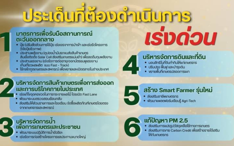 5 มาตรการเร่งด่วน